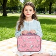 thumbnail image 2 of GYEUKHAM Kids Lunch box Insulated Soft Bag Mini Cooler Back to School Thermal Meal Tote Kit for Girls,Boys,Red Unicorn, 2 of 8