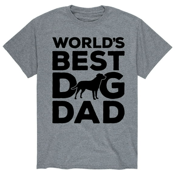 Instant Message - Worlds Best Dog Dad - Men's Short Sleeve Graphic T-Shirt