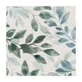 thumbnail image 4 of BANET Blue White Grey Leaves Square Teal Gray Leaf Table Clothes Spring Summer Waterproof Reusable Circle Table Cover for Picnic Party Dining Room Home Decor white, 4 of 8