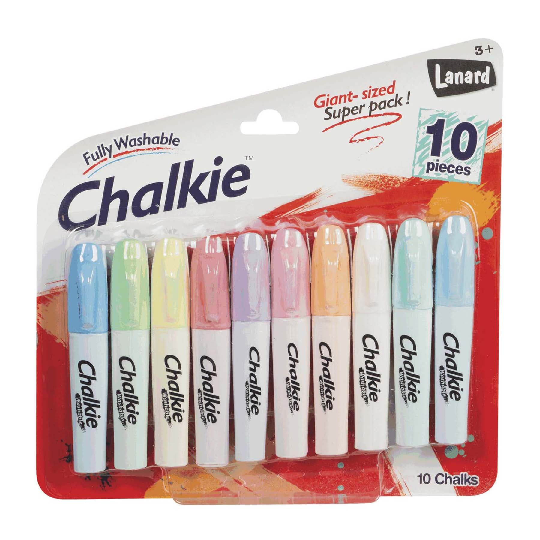 Toysmith Chalkie Chalk Writer (10-Piece) Washable Chalk Set