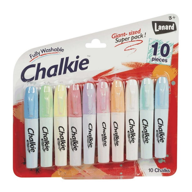 Toysmith Chalkie Chalk Writer (10Piece) Washable Chalk Set Walmart