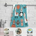thumbnail image 5 of Halloween Cute Animals Hand Towels, Autumn Fall Festival Kitchen Towel Ultra Soft and Absorbent,Decorative Fingertip Face Towel for Bathroom Hotel, 2 PCS, 28.3"x 14.4", 5 of 6
