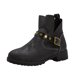 thumbnail image 2 of Botas cortas de invierno para mujer con cabeza redonda y tacones bajos y hebillas de cinturón de metal sólido Wmkox8yii shkj486, 2 of 9