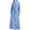 Blue, variant on Womens Long Fleece Robe Warm Soft Floor Length Flannel Bathrobes for Winter Thicker Long House Coat with Pockets Dressing Gown