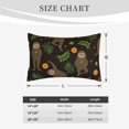 thumbnail image 6 of Balery Sloth Doing Yoga Bedding Queen Pillow Cases - Envelope Closure - Soft Brushed Microfiber Fabric - Shrinkage and Fade Resistant Pillow Cases-16"x24", 6 of 9