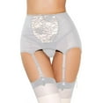 thumbnail image 5 of Deepwonder Women Lace Garter Belt Thong Underwear Plus Size Sexy Lingerie Set Mesh Suspender M, 5 of 6