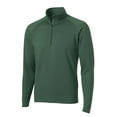 thumbnail image 5 of Sport Tek Men's Sport Wick Stretch 1/2 Zip Pullover 3XL Forest Green, 5 of 6