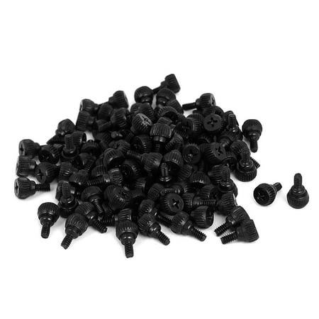 100 Pcs 6# 32x6mm Desktop Computer PC Case Chassis Thumb Screws Black 100 Pcs 6# 32x6mm Desktop Computer PC Case Chassis Thumb Screws Black