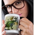 thumbnail image 2 of 3dRose, Green Dragon II, 11oz Two-Tone Black Mug, 2 of 7