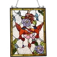thumbnail image 1 of RADIANCE Goods Tiffany-Style Animal Design Window Panel 18" x 25", 1 of 4