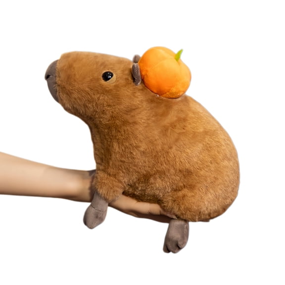 Cute Soft Capybara Stuffed Animals Plush Toys Fun Halloween Pumpkin Stuffed Toy Gifts for All Ages