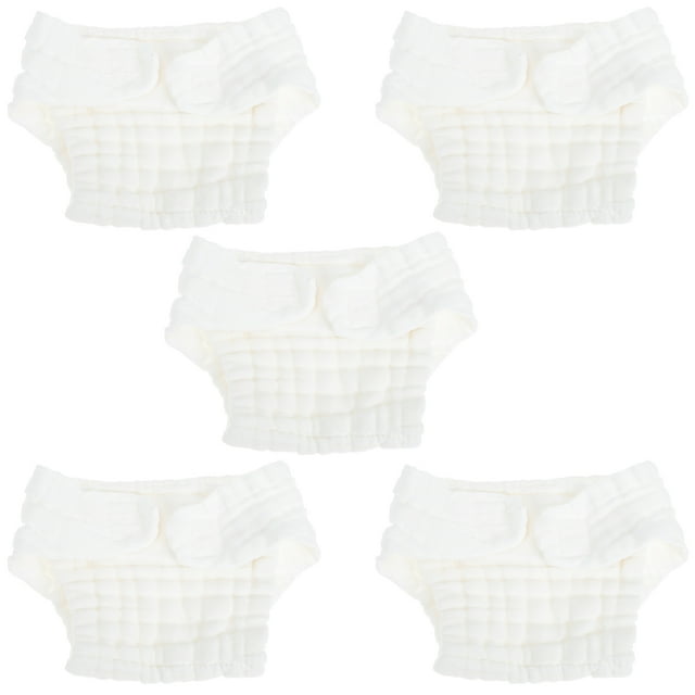 5 UNIDS Pañal recién nacido Pañales de tela de bebé Pañales reutilizables Pañales lavables para bebés
