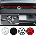 thumbnail image 2 of 2pcs/set mirror Car Front Grill Badges Rear Trunk Emblem Lid Covers Stickers Replacement For Golf 4 Motion GTI MK5 black, 2 of 6