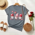 thumbnail image 1 of Xuyuer Valentine's day Women's Printed Round Neck Short Sleeve T-Shirt, Cute Pattern Top for Casual Outfits, Fashion Ladies Tee, 1 of 7
