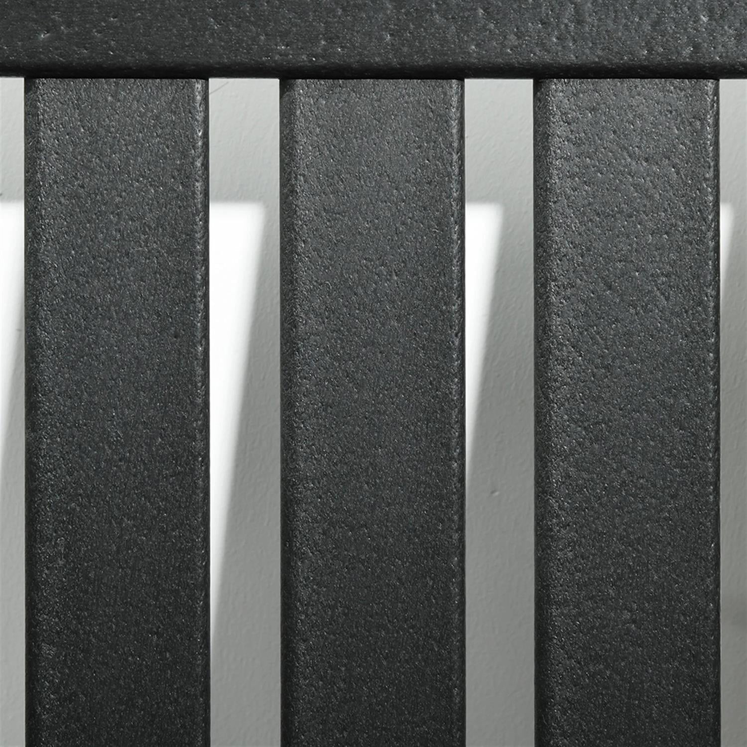 Demi Bonn Outdoor HDPE Dining Chairs, All-Weather Patio Chair for Garden, Backyard, Deck, Porch, Lawn, Black