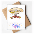 thumbnail image 1 of Gas Bang Boom Cloud Art Deco Fashion Welcome Back Greeting Cards Envelopes Blank, 1 of 3
