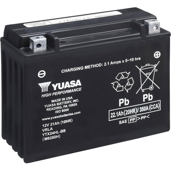 Yuasa YUAM6250H YTX24HL-BS Battery