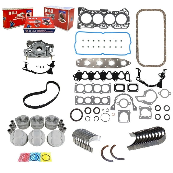 DNJ EK530AM Master Engine Rebuild Kit Fits Cars & Trucks 1996-2001 Chevrolet Geo Suzuki Esteem Sidekick Tracker Vitara X-90 1.6L SOHC L4 16V 97cid 98cid VIN 3 VIN 6