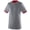 ATHLETIC HTHR/RED, variant on Sportswear 710 Adult's Ringer T-Shirt White/Orange L
