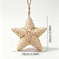 thumbnail image 2 of 2026 Christmas Indoor Home Decor Bohemian Style Star Shaped Woven Ornament For Christmas Trees For Holiday And Wedding Decorations, 2 of 7