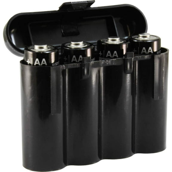 12 AA Energizer Alkaline Batteries and 3 Black AA Case Holders