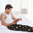 thumbnail image 5 of Naloa Flowers Pajama Pants Men, PJ Bottoms, Sleep & Lounge Pants-XX-Large, 5 of 6