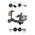 thumbnail image 7 of Electric Motorized Compact Medical Scooter, 265 lb Weight Capacity - Silver, 7 of 7
