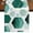 Turquoise, variant on Sage Green Marble Short Table Runner 36 Inches Long,Gold White Geometric Hexagon Modern Cotton Linen Table Runners Dresser Scarves,Fabric Tabletop Scarf Furniture Cover for Home Dinner Party 13"x36"