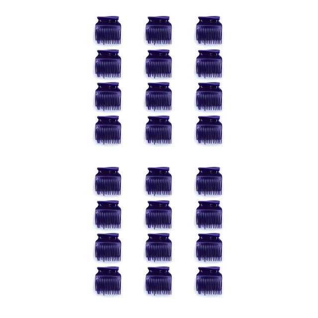 pitrice 1/2/3 12pcs Salon Chaud Rouleau Colorant Perm Isolation Clips Pinces Multi-Dentées Outils de Coiffure Imperméables Accessoires de Cheveux Violet 2PCS