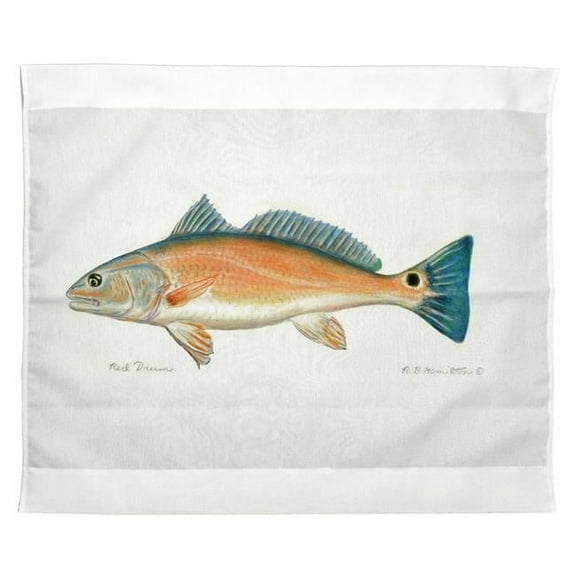 Betsy Drake TP012 24 x 30 in. Red Drum Outdoor Wall Hanging