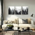 thumbnail image 3 of Wall Art for Living Room Black and White Wall Decor For Bedroom Bathroom Family Decoration Hang Pictures Kitchen Office Abstract Wall Painting Modern Framed Canvas Wall Art Prints 12x16 in, 3 of 6
