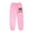 X23-Pink, variant on Girls' Sweatpants Super Soft Athletic Performance Pants Wide Leg Drawstring Baggy Pants Athletic Joggers Sweat Trousers, Size 7-8 Years
