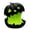 Green #7, variant on Festive Fall Decor Pumpkin - Shatterproof LED Jack-o'-Lantern for Family Gathering & Holiday Photo Props (Purple)