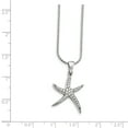 thumbnail image 4 of Sterling Silver & Cubic Zirconia Brilliant Embers Starfish Necklace, 4 of 4