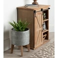 thumbnail image 4 of Kate and Laurel Gavri Casual Farmhouse Galvanized Metal Planter with Rustic Wood Stand, 4 of 5