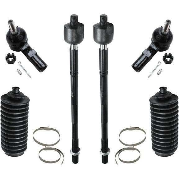 Detroit Axle - 6pc Front Inner Outer Tie Rods Kit for Toyota Avalon Camry Sienna Solara Lexus ES300
