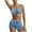 Blue, variant on Wancir Women's Bikini Sets Women Two Bikini Set Padded Push Up Swimwear Swimsuit