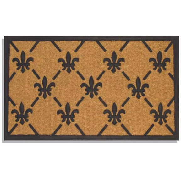 Tuffcor Panama Fleur De Lis Doormat, 18" x 30"
