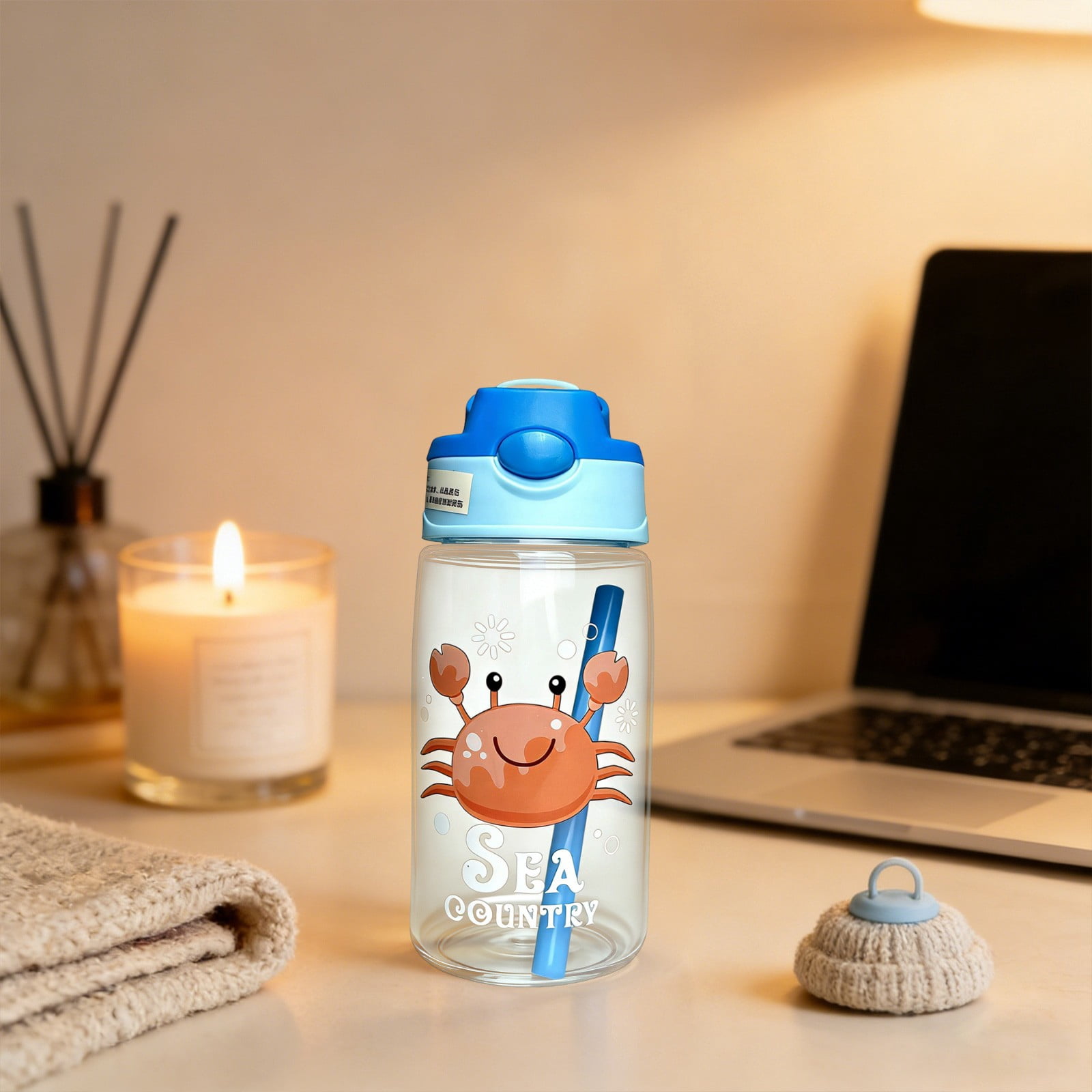 Yannianjz Leakproof Sippy Cup with Soft Silicone Straw, Portable Water Bottle for Little One Daily Use, Spill ProofKidsCup for Travel, Kindergarten, Outdoor, Car Rides, Daycare, Picnics