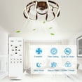 thumbnail image 7 of Oaks Aura 20.1 inch Smart APP Low Profile Ceiling Fan with LED Dimmable Light Remote Control 6-Speed Flush Mount Lighting, 7 of 7