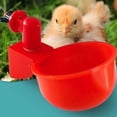 thumbnail image 3 of 12 Uds. Taza de agua para pollo, dispensador de agua colgante para pollo, suministros de alimentación de plástico, 3 of 8