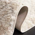 thumbnail image 5 of SAFAVIEH Tahoe Ainsley Geometric Shag Area Rug, Beige, 6'7" x 6'7" Round, 5 of 8