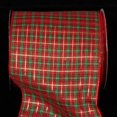 thumbnail image 2 of The Ribbon People Red and Green Tartan Plaid Wired Craft Ribbon 2.5" x 80 Yards, 2 of 2