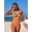 Orange, variant on 2026 Womens One Pieces Swimsuit Wave Point Pattern Beach Bikini