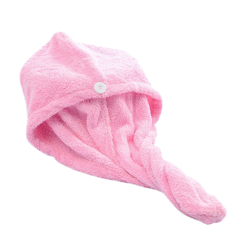 Cartoon Microfiber Bowknot Hair Wrapped Towel Turban Quickly Dry Bathing Cap Hat 