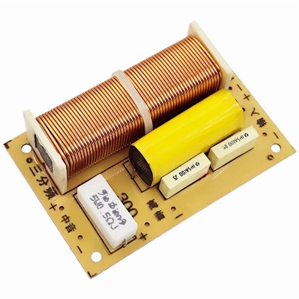 Módulo Divisor de Frecuencia para Altavoces Hi-Fi de 3 Vías con Filtro de Cruce de Agudos, Medios y Graves.