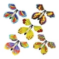 thumbnail image 1 of 2x 5 Uds Juguetes de Mariposa de Cuerda Mariposa Voladora Banda de Goma Juguete Alimentado para Aniversario Tarjetas de Felicitación de Boda Fiesta 2 piezas, 1 of 8