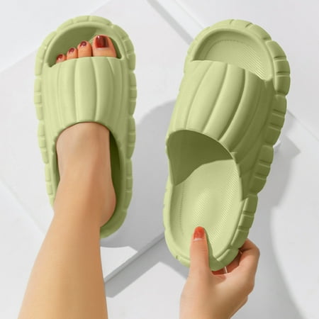 

Akiihool Women s Flip-Flops Womens Quick Dry Flip Flops with Yoga Mat Arch Support Sandals (Green 6)