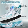 thumbnail image 2 of BINQER Zapatillas de baloncesto de caña alta for hombre con amortiguación de malla transpirable y suela antideslizante., 2 of 6