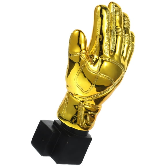 Worgeous Golden Goalkeeper Award Trophy Cup Resin Gloves Shape for Kids Game Prizes and Party Favors 5.5 Inch